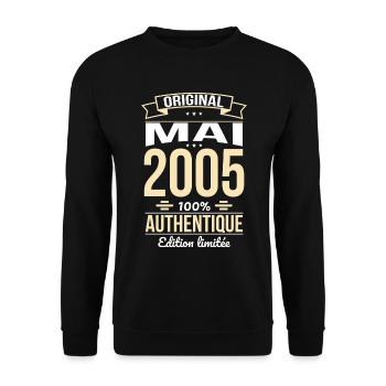 20th Anniversary - Original - May 2005 - Unisex Sweatshirt - black - Front - Alina (178cm) & Michal (187cm)