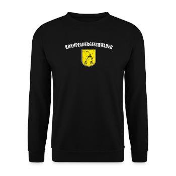 Lustiges Pflege Berufe Altenpflege Geschenk - Unisex Pullover - Schwarz - Vorne - Alina (178cm) & Michal (187cm)