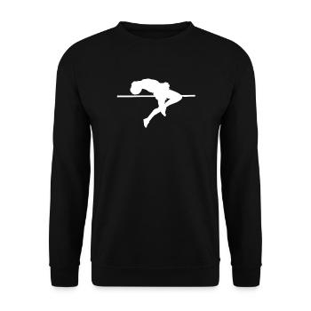 Athlétisme de saut en hauteur - Sweat-shirt Unisexe - noir - Devant - Alina (178cm) & Michal (187cm)