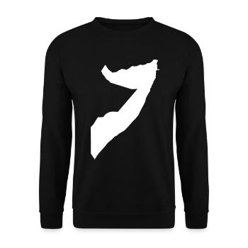 Drapeau de la carte de la Somalie - Sweat-shirt Unisexe - noir - Devant - Alina (178cm) & Michal (187cm)