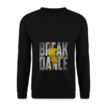 break dancing - Unisex Sweatshirt - black - Front - Alina (178cm) & Michal (187cm)