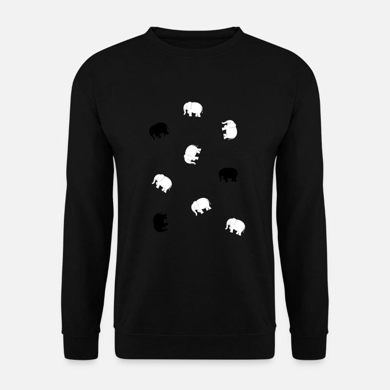 Petits éléphants - Sweat-shirt Unisexe - noir
