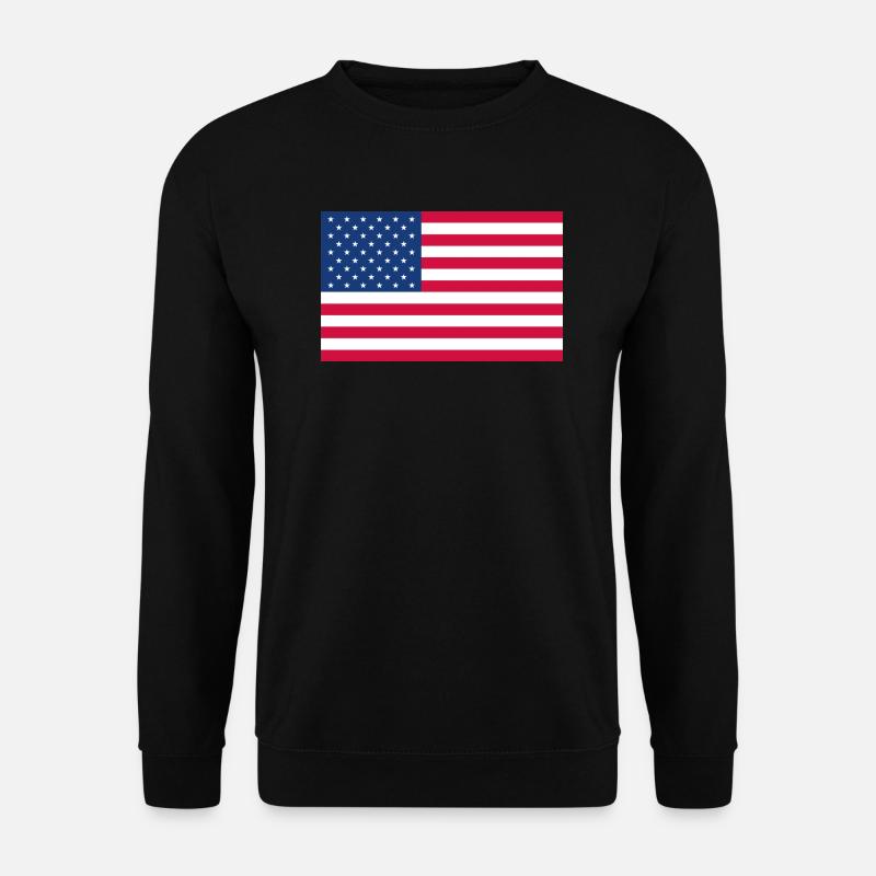 Stars and Stripes - Unisex Pullover - Schwarz