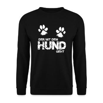 Le chien va 3 - Sweat-shirt Unisexe - noir - Devant - Alina (178cm) & Michal (187cm)