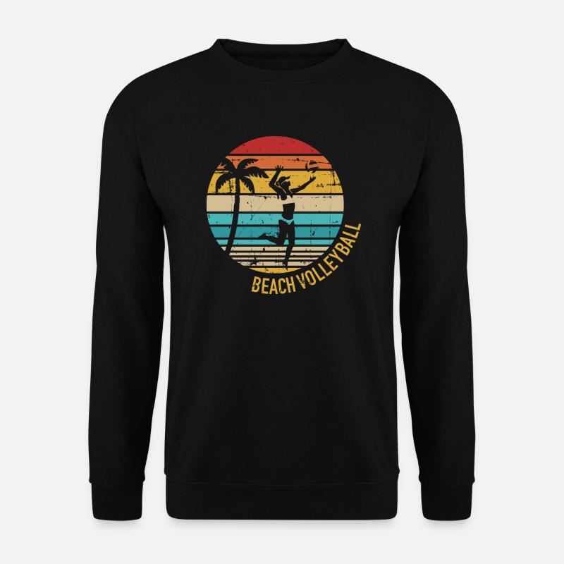 Beachvolleyball - Unisex Pullover - Schwarz