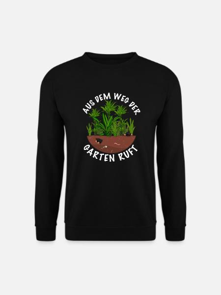 Der garten ruft nach Gartenarbeit - Unisex Pullover - Schwarz