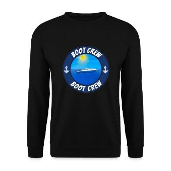 Gruppen Motorboot Outfit Boot crew - Unisex Pullover - Schwarz - Vorne - Alina (178cm) & Michal (187cm)