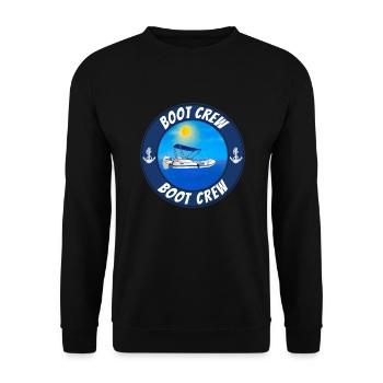 Gruppen Motorboot Outfit Boot crew - Unisex Pullover - Schwarz - Vorne - Alina (178cm) & Michal (187cm)