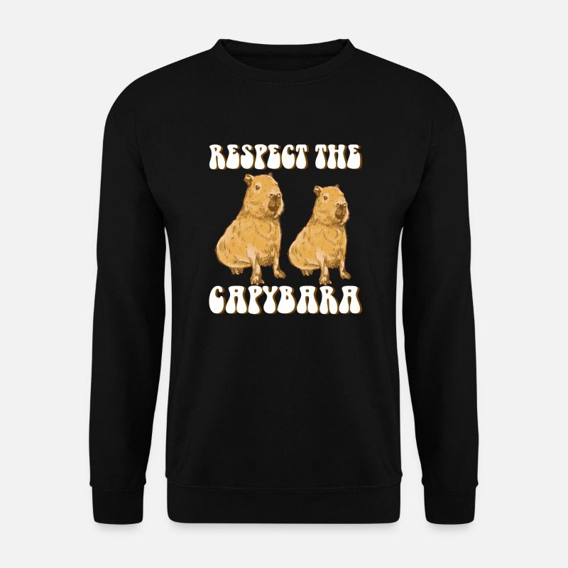Capybara funny saying - Unisex Sweatshirt - black