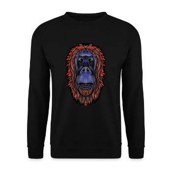 Butler par Jon Ball - Sweat-shirt Unisexe - noir - Devant - Alina (178cm) & Michal (187cm)