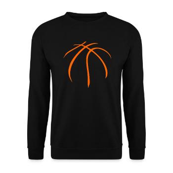 Basketball Basketballspieler Geschenk - Unisex Pullover - Schwarz - Vorne - Alina (178cm) & Michal (187cm)