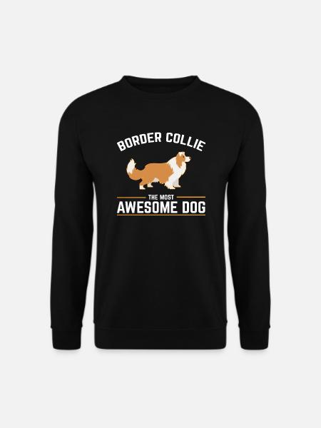 Border Collie Hund Hunderasse Tshirt Geschenk Wuff - Unisex Pullover - Schwarz