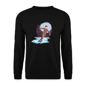 Patin à glace Patinage sur glace Patinage sur glace - Sweat-shirt Unisexe - noir - Devant - Alina (178cm) & Michal (187cm)