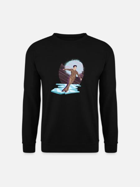 Schlittschuhlaufen Eiskunstlauf Eiskunstläufer Eis - Unisex Pullover - Schwarz