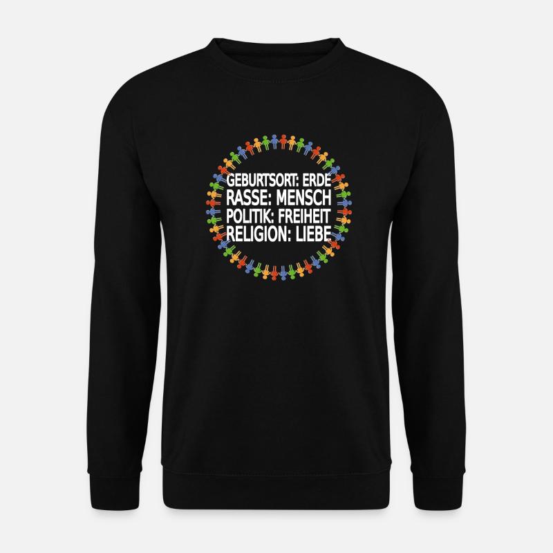 Gegen Rassismus - Unisex Pullover - Schwarz
