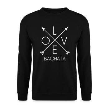 LOVE Bachata - Bachata Dance Fashion - Unisex Sweatshirt - black - Front - Alina (178cm) & Michal (187cm)