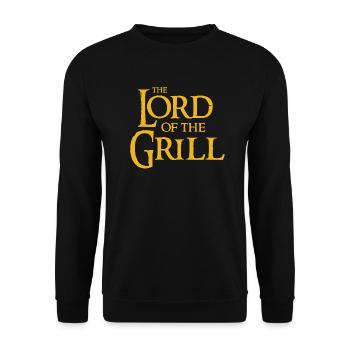 the lord of the grill - Unisex Sweatshirt - black - Front - Alina (178cm) & Michal (187cm)