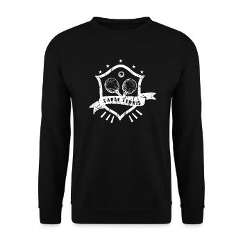 table tennis - Unisex Sweatshirt - black - Front - Alina (178cm) & Michal (187cm)