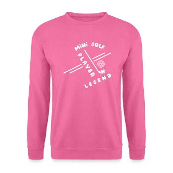 minigolf - Sweat-shirt Unisexe - rose - Devant