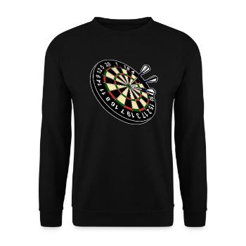 Fléchettes Fléchettes Fléchettes Steeldart - Sweat-shirt Unisexe - noir - Devant - Alina (178cm) & Michal (187cm)