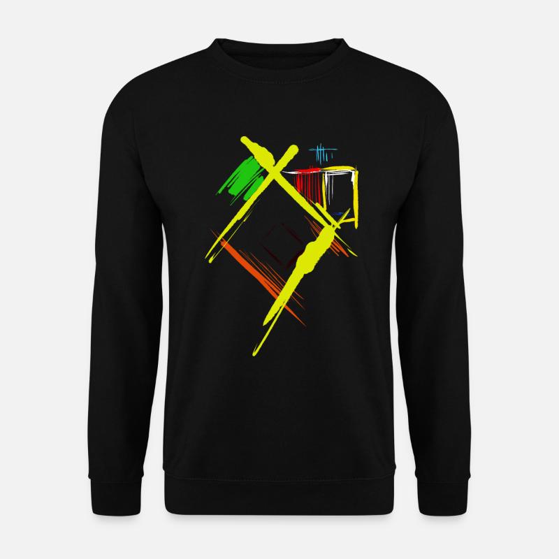 Abstrakte Kunst - Unisex Pullover - Schwarz