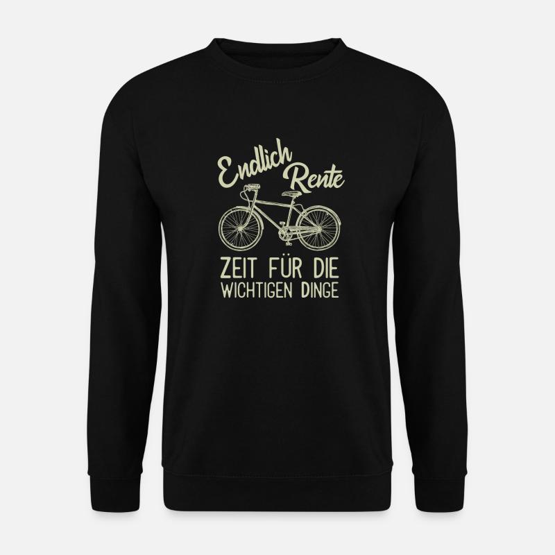 Oma Opa Rente Fahrrad Geschenk - Unisex Pullover - Schwarz