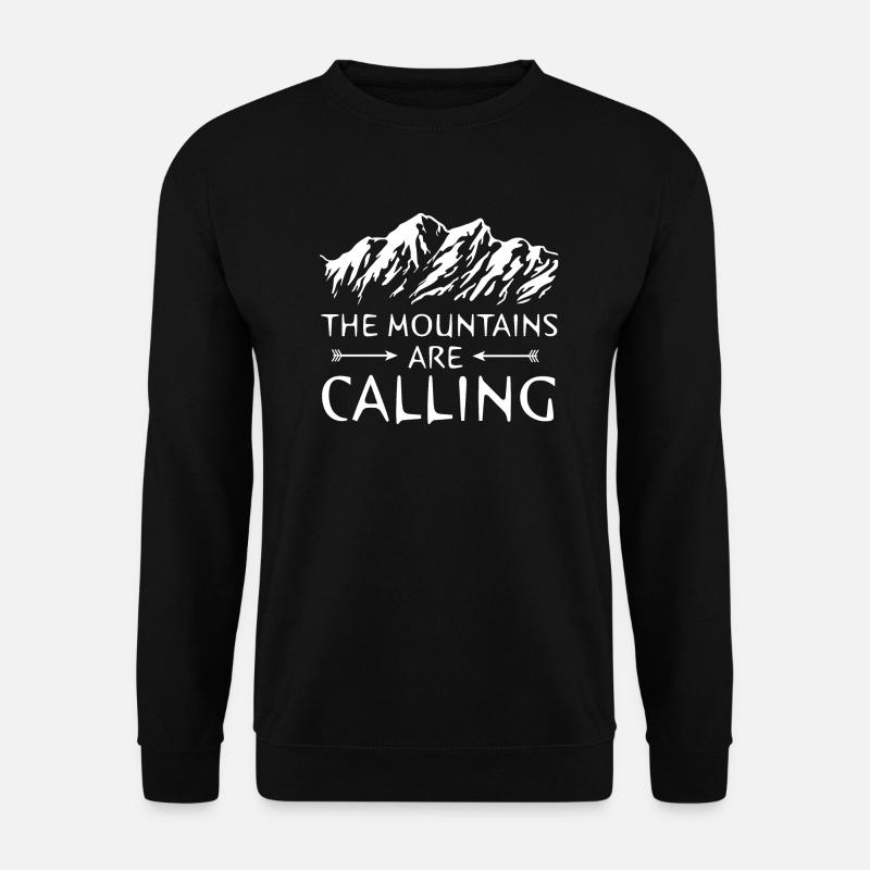 Call the mountains! - Gift - Unisex Sweatshirt - black