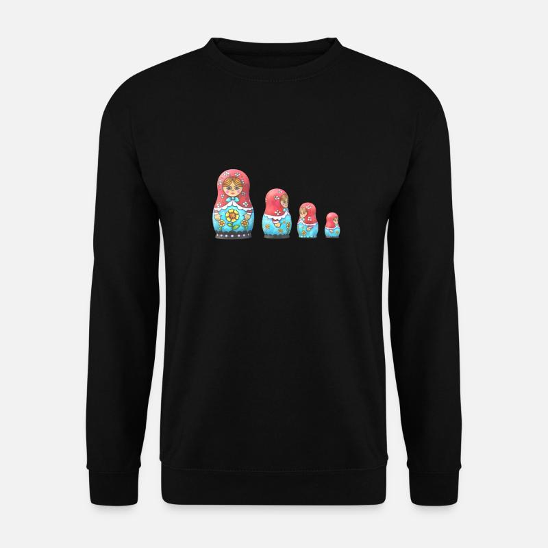 Evolution matryoshka - Unisex Sweatshirt - black