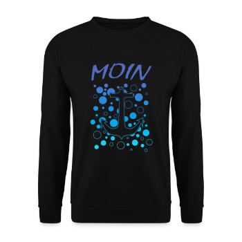 Moin Anker - Unisex Pullover - Schwarz - Vorne - Alina (178cm) & Michal (187cm)