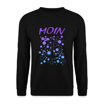 Moin Anker Hamburg - Unisex Pullover - Schwarz - Vorne - Alina (178cm) & Michal (187cm)