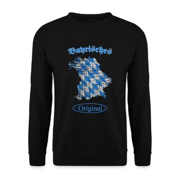 Bayern, bayrisches original - Unisex Pullover - Schwarz - Vorne - Alina (178cm) & Michal (187cm)
