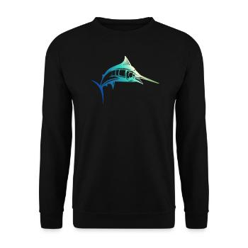Pêche au marlin pêche sportive pêche sportive - Sweat-shirt Unisexe - noir - Devant - Alina (178cm) & Michal (187cm)