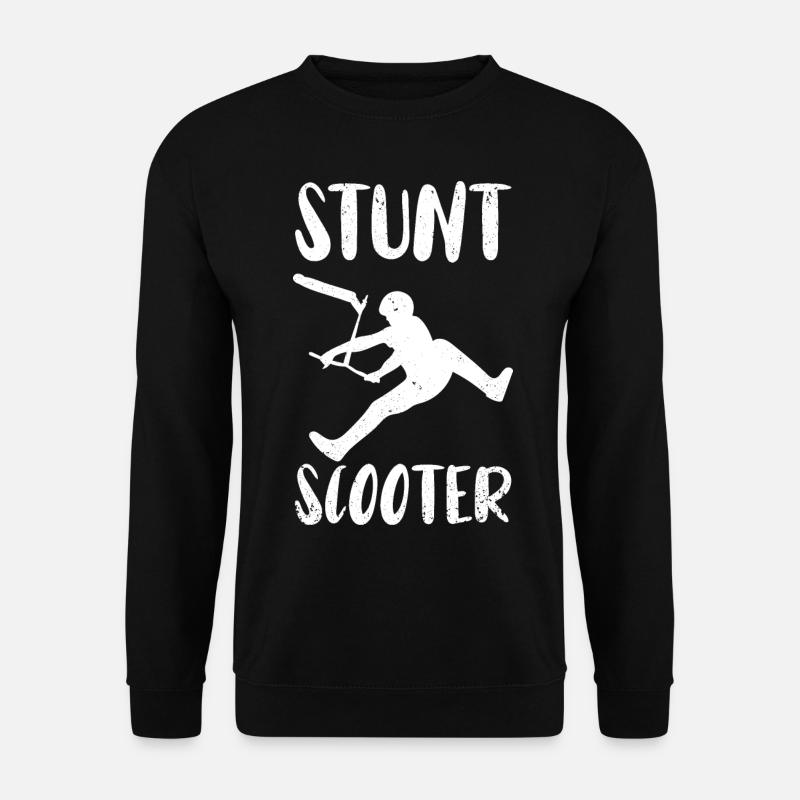 Stuntscooter Scooter Pedal Scooter - Unisex Sweatshirt - black