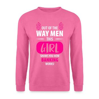Banker Banker Banker Trainee Ladies - Unisex Sweatshirt - pink - Front