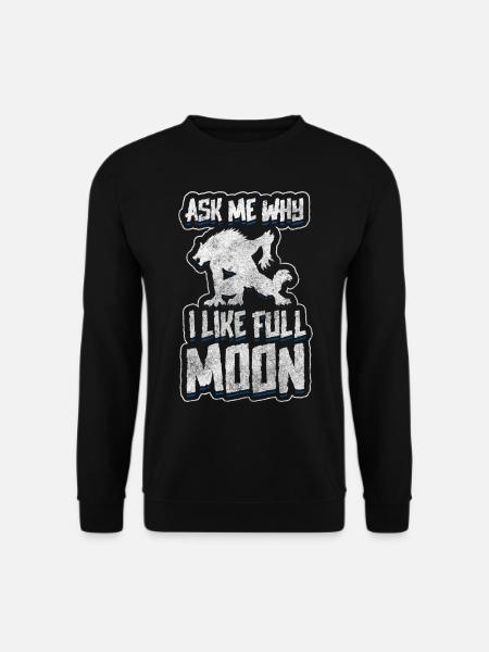 Full Moon Monster Fear - Unisex Sweatshirt - black