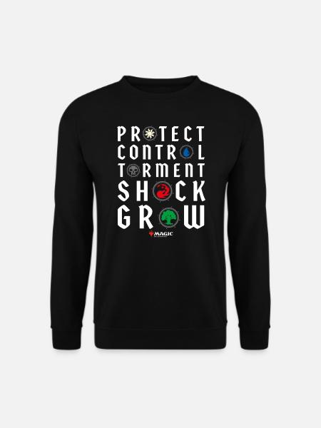 Magic: The Gathering Schlüsselworte Mit Symbolen - Unisex Pullover - Schwarz