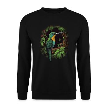 Colibri, Oiseau, Nature, Animaux, Nature sauvage - Sweat-shirt Unisexe - noir - Devant - Alina (178cm) & Michal (187cm)