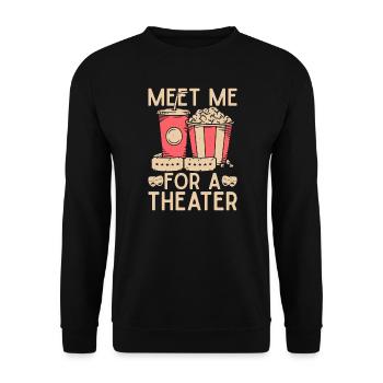 Théâtre musical Retrouvez-moi pour une scénographie théâtrale - Sweat-shirt Unisexe - noir - Devant - Alina (178cm) & Michal (187cm)