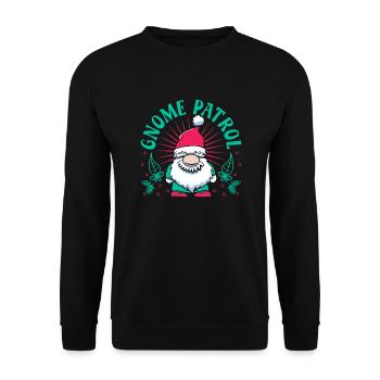 Garden Gnome Costume Gnome Patrol Gnome - Unisex Pullover - Schwarz - Vorne - Alina (178cm) & Michal (187cm)