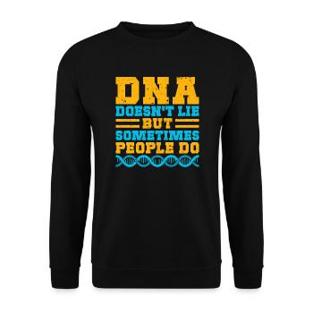 L’ADN ne ment pas - Sweat-shirt Unisexe - noir - Devant - Alina (178cm) & Michal (187cm)