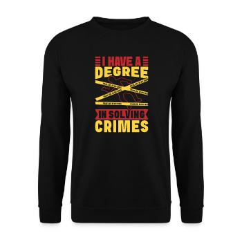 Forensic Science Major Have Degree In Solving - Unisex Sweatshirt - black - Front - Alina (178cm) & Michal (187cm)