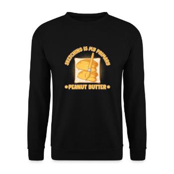 Artist Painter Graphic Sketching My Peanut Butter - Unisex Sweatshirt - black - Front - Alina (178cm) & Michal (187cm)