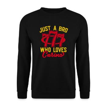 Fan de jeux d’argent juste un frère qui aime le casino - Sweat-shirt Unisexe - noir - Devant - Alina (178cm) & Michal (187cm)