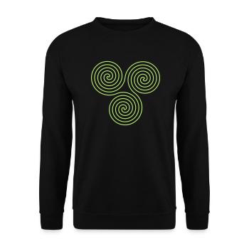 Triskele - Unisex Pullover - Schwarz - Vorne - Alina (178cm) & Michal (187cm)