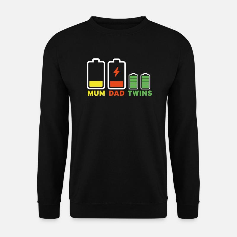Mum Dad Twins - Unisex Pullover - Schwarz