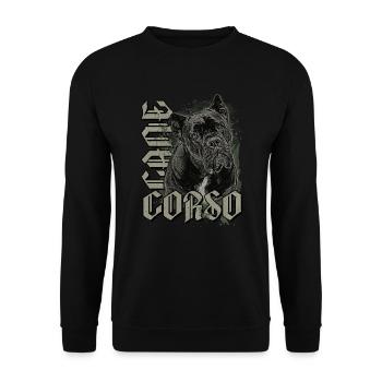 Propriétaire de chien Cane Corso - Sweat-shirt Unisexe - noir - Devant - Alina (178cm) & Michal (187cm)