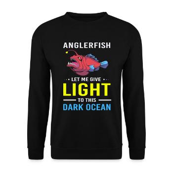 Frogfish - Unisex Sweatshirt - black - Front - Alina (178cm) & Michal (187cm)