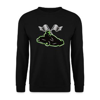 Kart Racing - Sweat-shirt Unisexe - noir - Devant - Alina (178cm) & Michal (187cm)