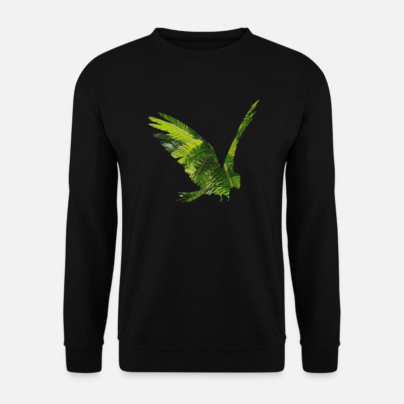 Parrot rainforest - Unisex Sweatshirt - black