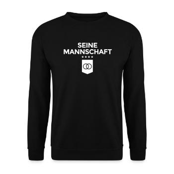 Seine Mannschaft - Unisex Pullover - Schwarz - Vorne - Alina (178cm) & Michal (187cm)
